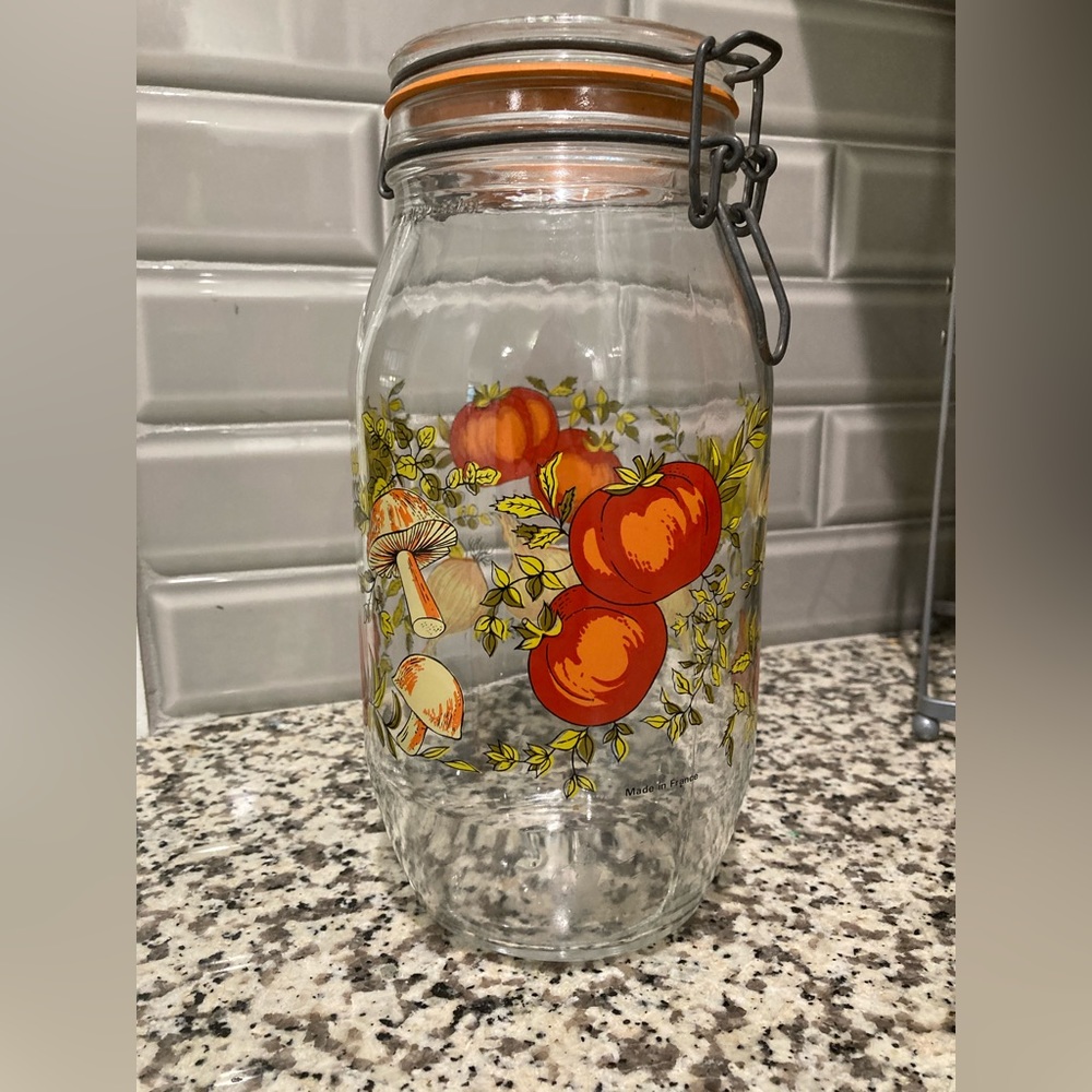 Spice of life vintage glass jar set of 2 (2L & 3/4L) - Picture 3 of 7